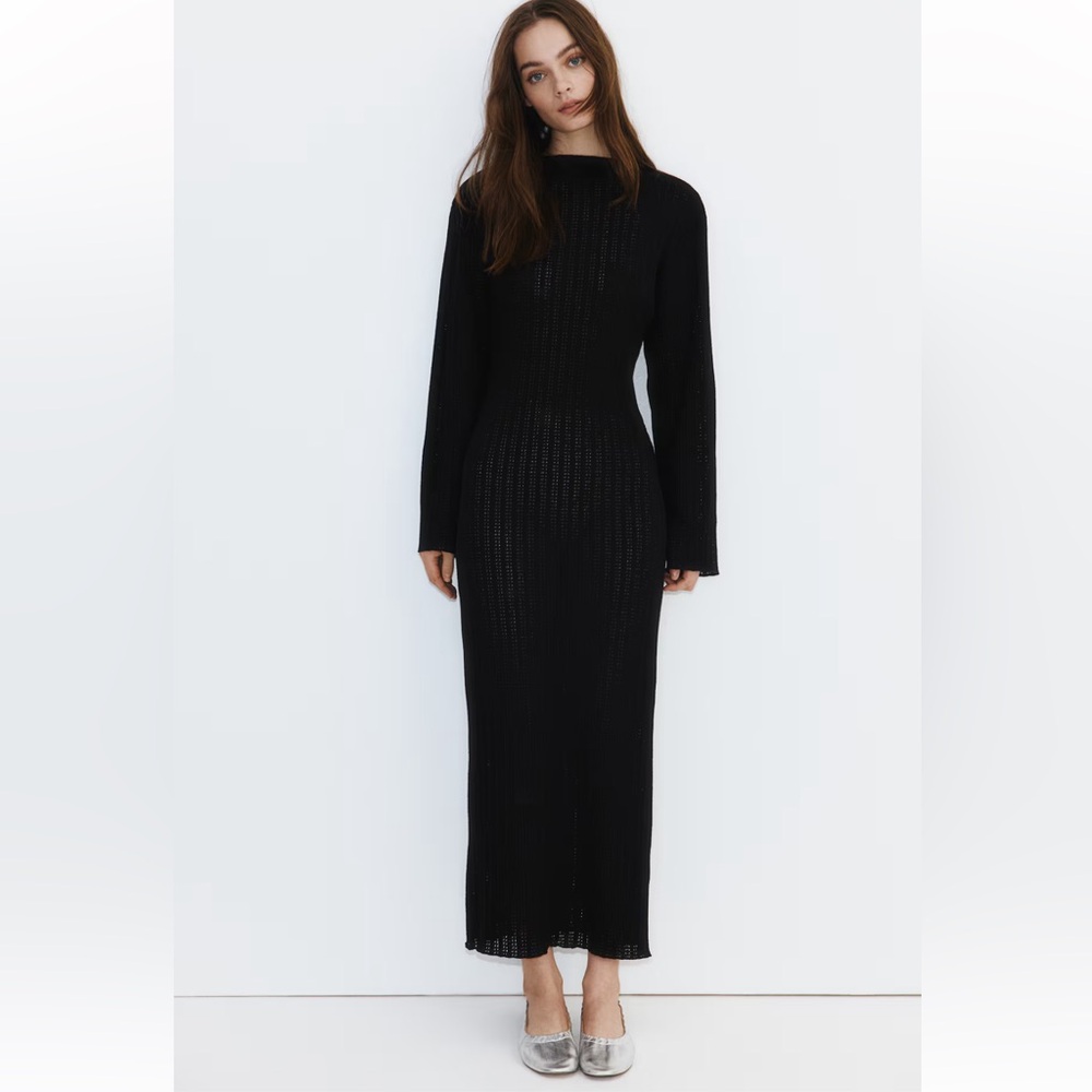 H&M Hole-patterned Maxi Dress